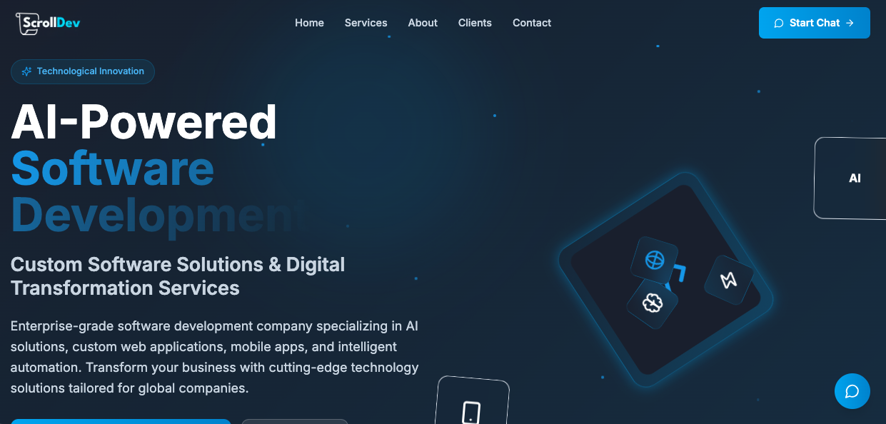 AI-Powered Software Development & Digital Transformation | ScrollDev